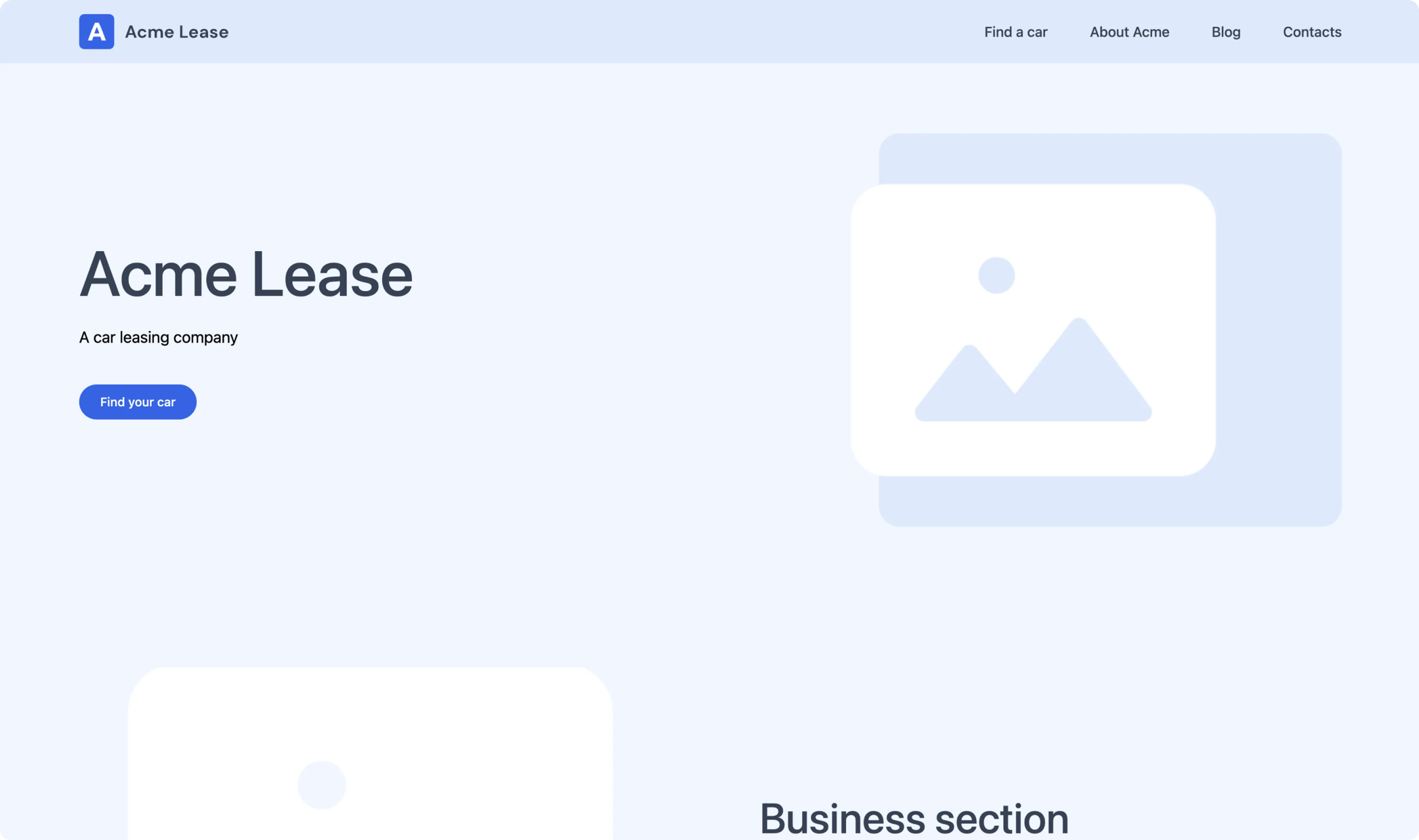 Laravel site with static components